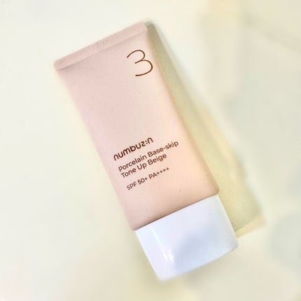 3番 ノーファンデ陶器肌トーンアップクリーム/numbuzin/化粧下地を使ったクチコミ(1枚目)