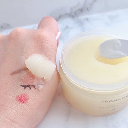 オレンジクレンジングシャーベット/AROMATICA/クレンジングバームを使ったクチコミ(2枚目)