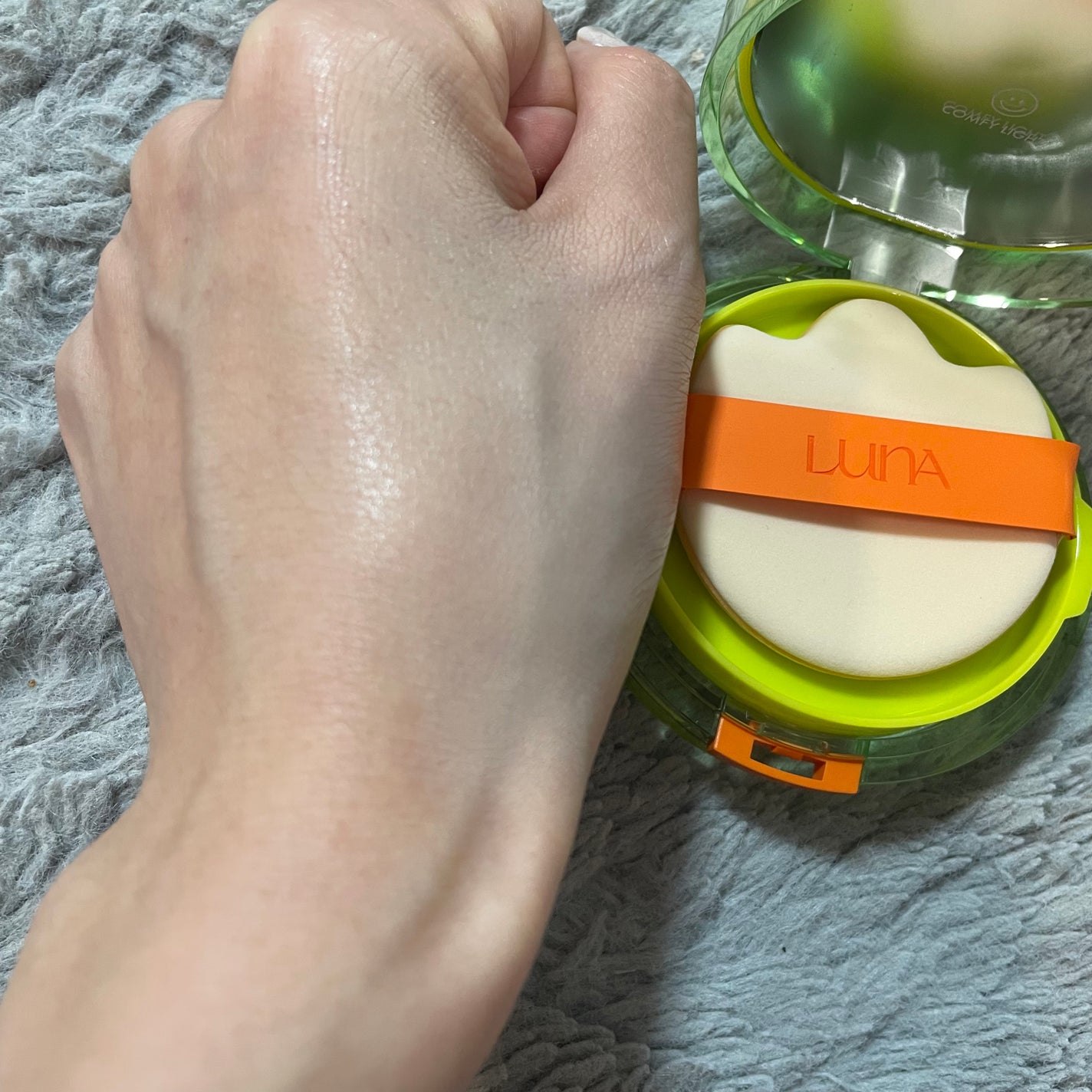 コンフィーライトクッション/LUNA/クッションファンデーションを使ったクチコミ(3枚目)