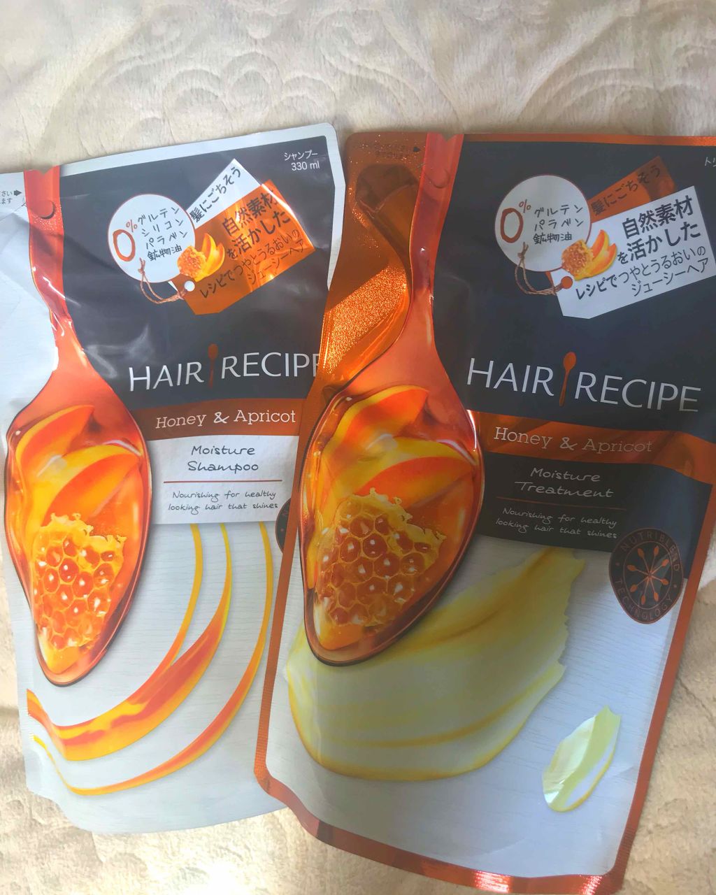 ハニーアプリコット エンリッチ モイスチャー レシピ /HAIR RECIPE/市販シャンプーを使ったクチコミ(1枚目)