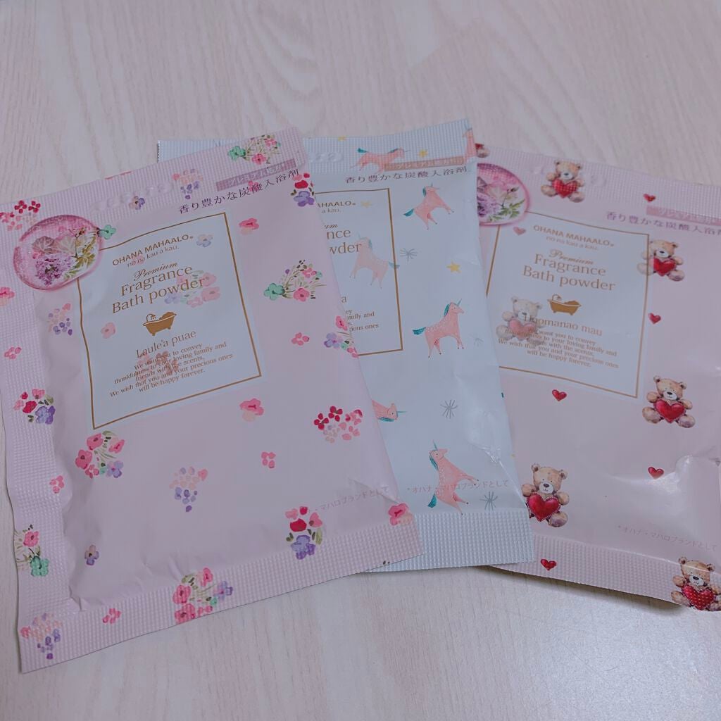 オハナ・マハロ フレグランスプレミアムバスパウダー<レイア マカラプア>/OHANA MAHAALO/入浴剤を使ったクチコミ(1枚目)