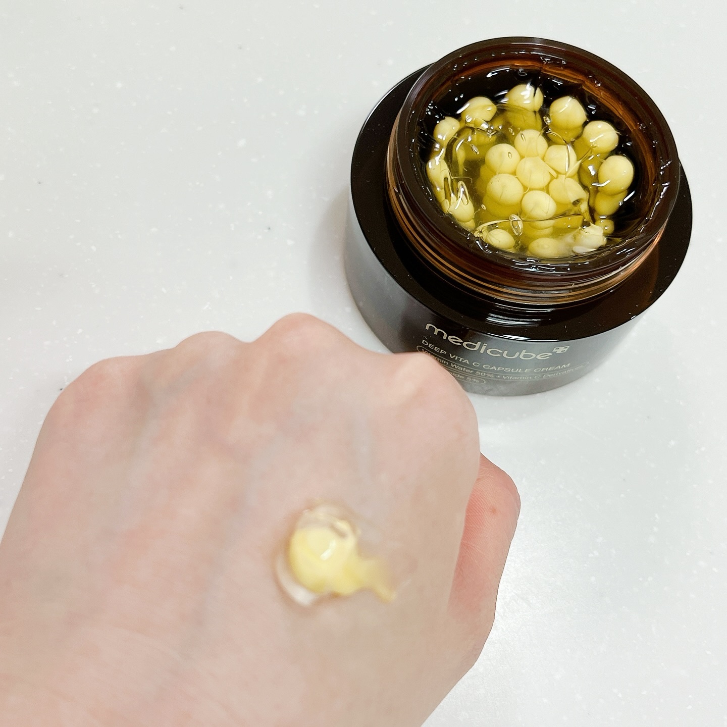 ディープビタCカプセルクリーム/MEDICUBE/フェイスクリームを使ったクチコミ（3枚目）