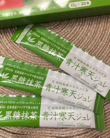 黒糖抹茶青汁寒天ジュレ/興和/健康サプリメントを使ったクチコミ（2枚目）