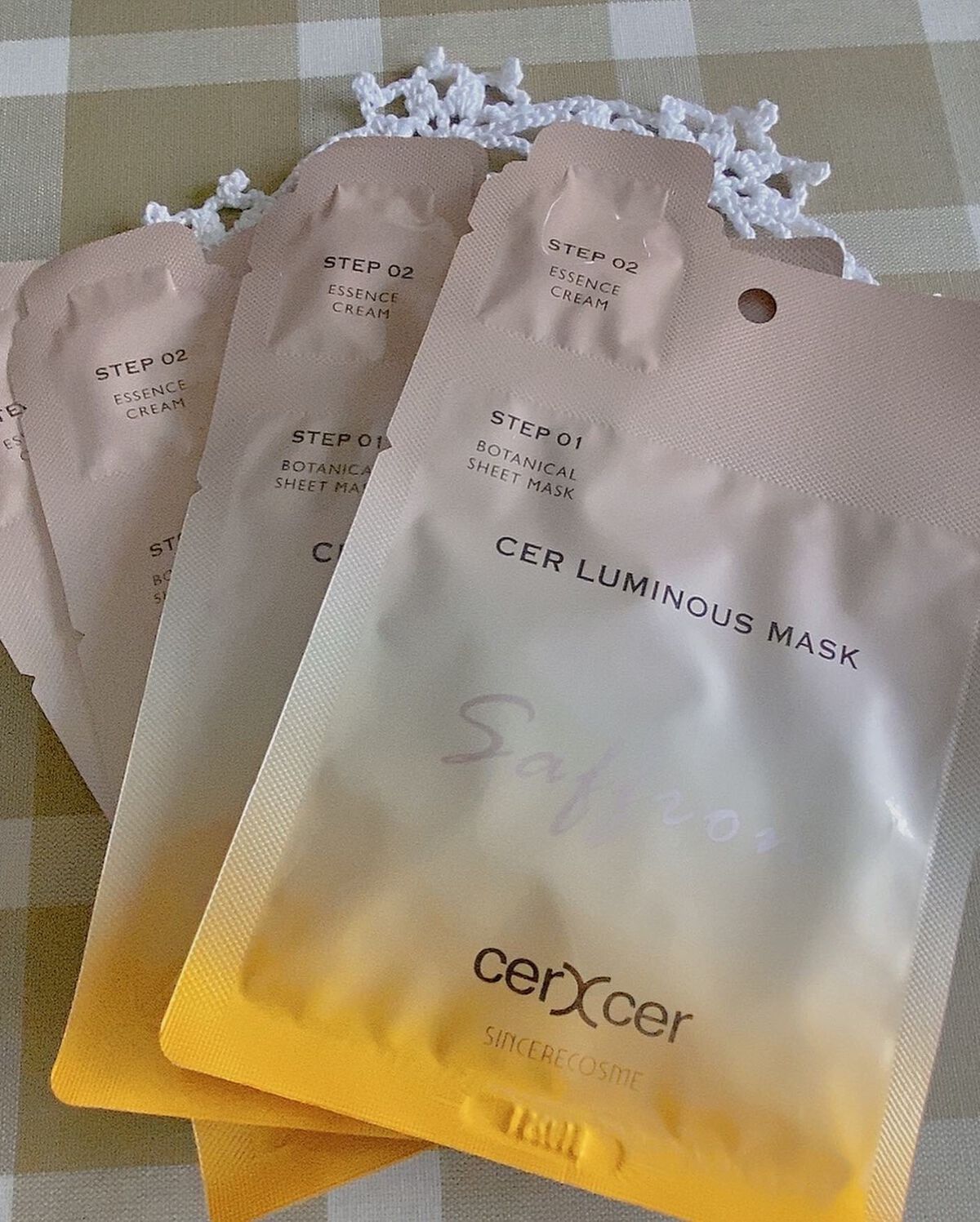 ルミナスマスク (ケアクリーム付き) /cerXcer/シートマスク・パックを使ったクチコミ(2枚目)