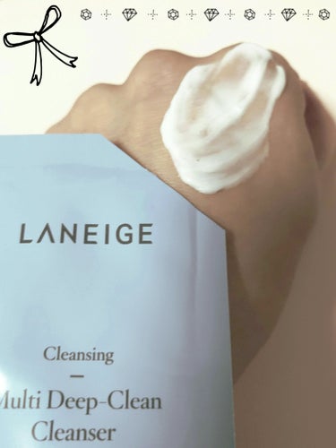 LANEIGE マルチディープ クリーンクレンザーのクチコミ「🩵 LANEIGE (ラネージュ) 🩵
マルチ ディープクリーン クレンザー

🦋✨💎✨💎✨💎.....」（3枚目）