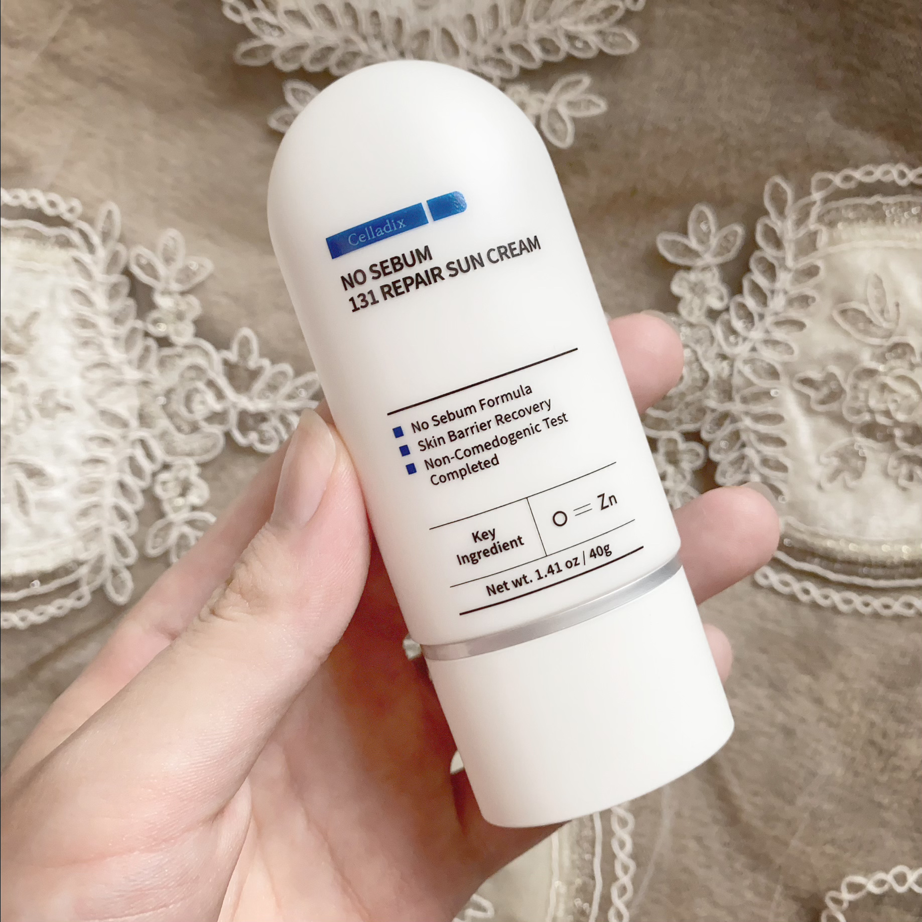 ノーセバム131リペア日焼け止めクリーム/Celladix/日焼け止めクリームを使ったクチコミ（2枚目）