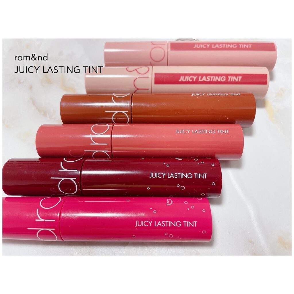 ジューシーラスティングティント/rom&nd/リップティントを使ったクチコミ（1枚目）