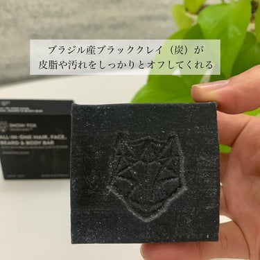 ブラッククレイ オールインワン シャンプーバー/SNOW FOX SKINCARE/シャンプー・コンディショナーを使ったクチコミ（2枚目）