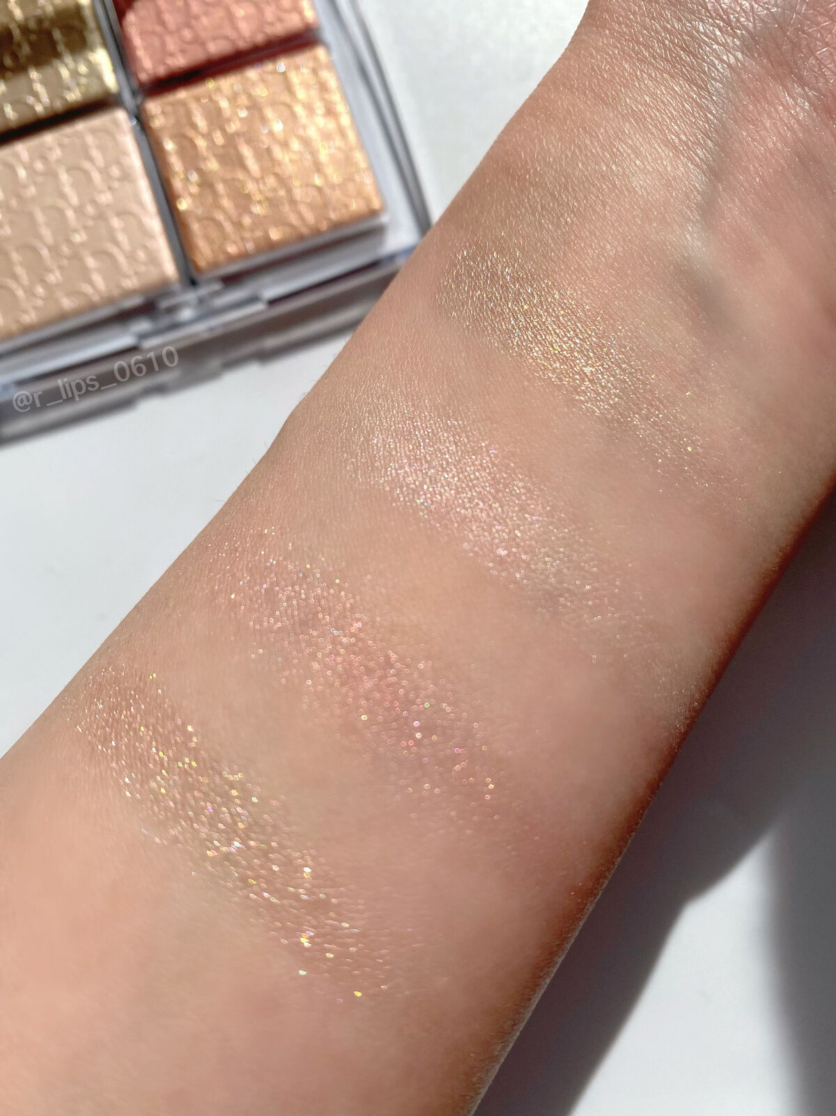ディオール バックステージ フェイス グロウ パレット/Dior/ハイライトを使ったクチコミ（3枚目）