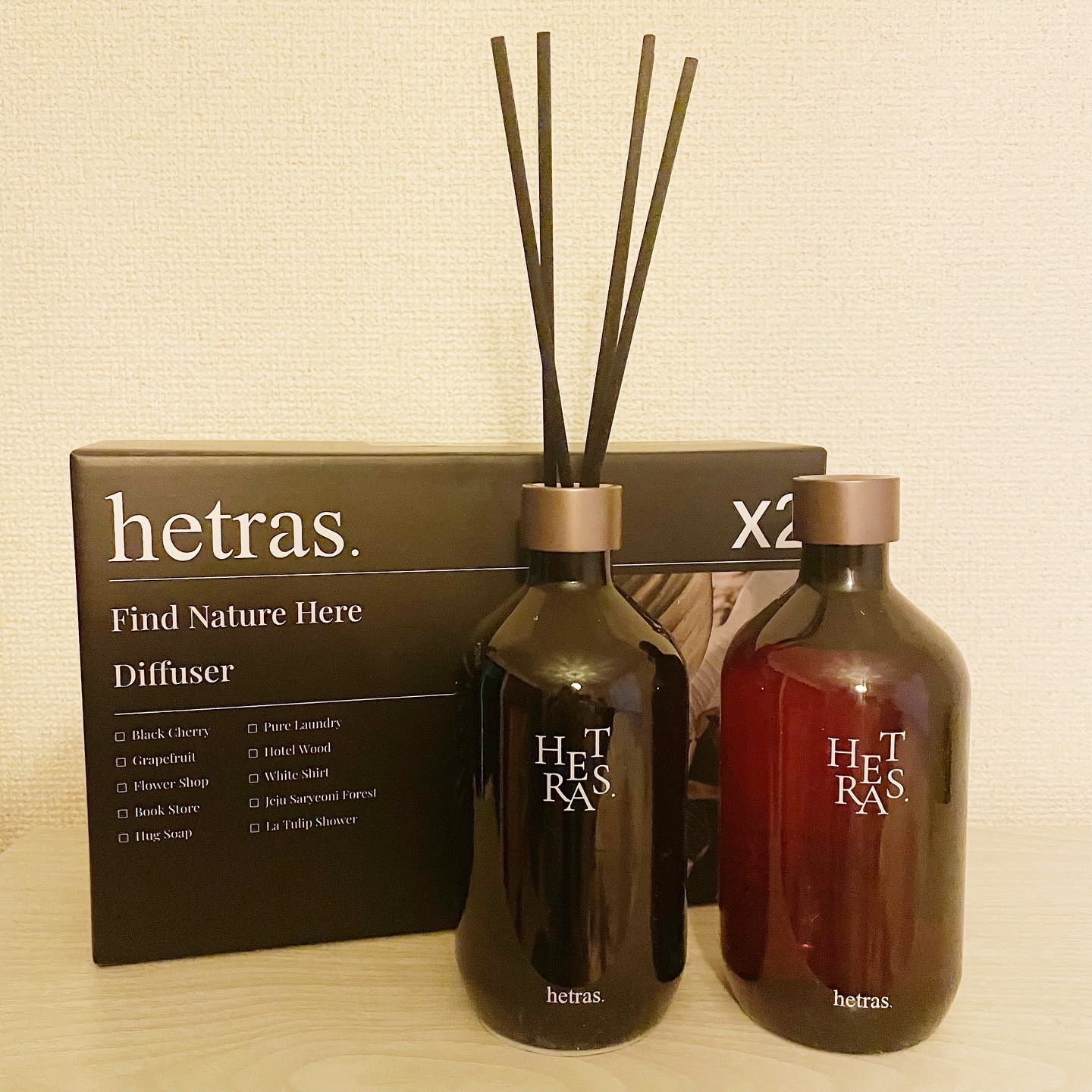 プレミアムディフューザー/hetras/ルームフレグランスを使ったクチコミ（1枚目）