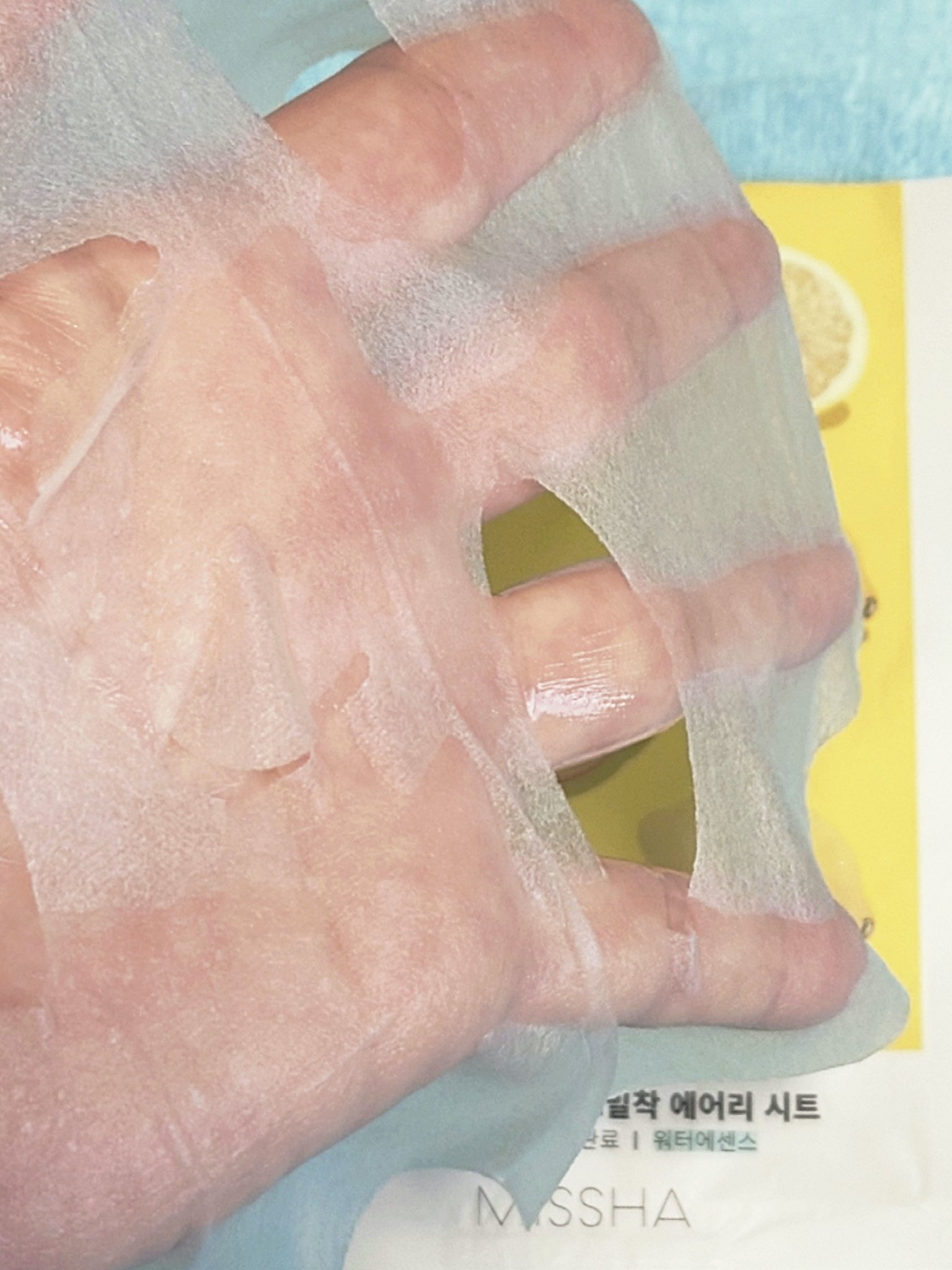 エアリーシートマスク レモン /MISSHA/シートマスク・パックを使ったクチコミ（3枚目）