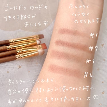 SOOA DOR BY MAENG #07 Under Eye Brushのクチコミ「

アイメイクブラシ

#01 アイライナーブラシ
#05 フラットアイシャドウブラ.....」（3枚目）