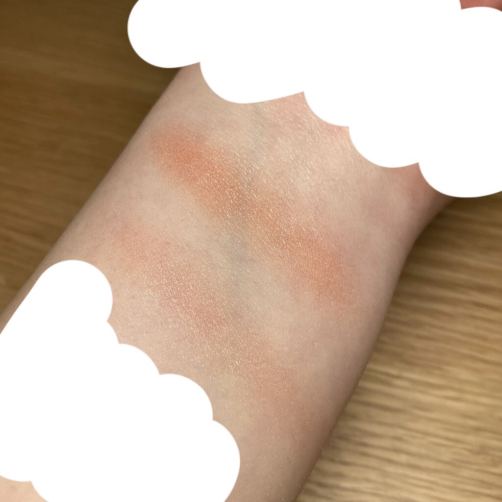 UR GLAM　EYE & CHEEK COLOR ピンクオレンジ/U R GLAM/単色アイシャドウを使ったクチコミ（3枚目）