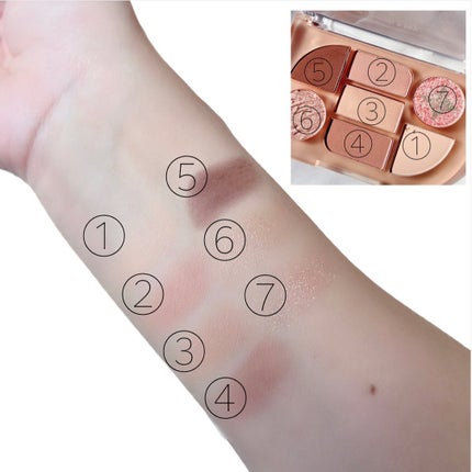 シンプレイン アイパレット/Sim;plain/アイシャドウパレットを使ったクチコミ(5枚目)