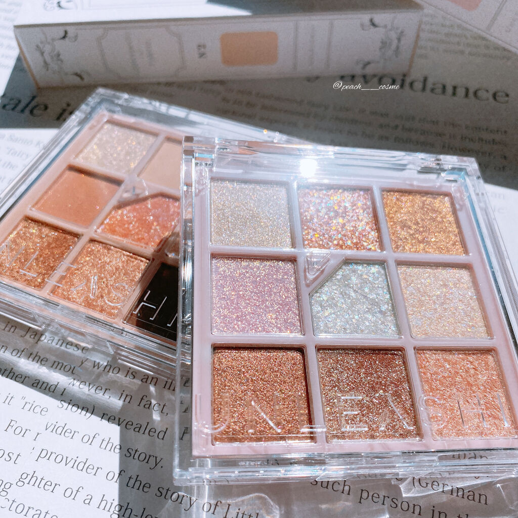 グリッターペディアアイパレット/unleashia/アイシャドウパレットを使ったクチコミ（2枚目）