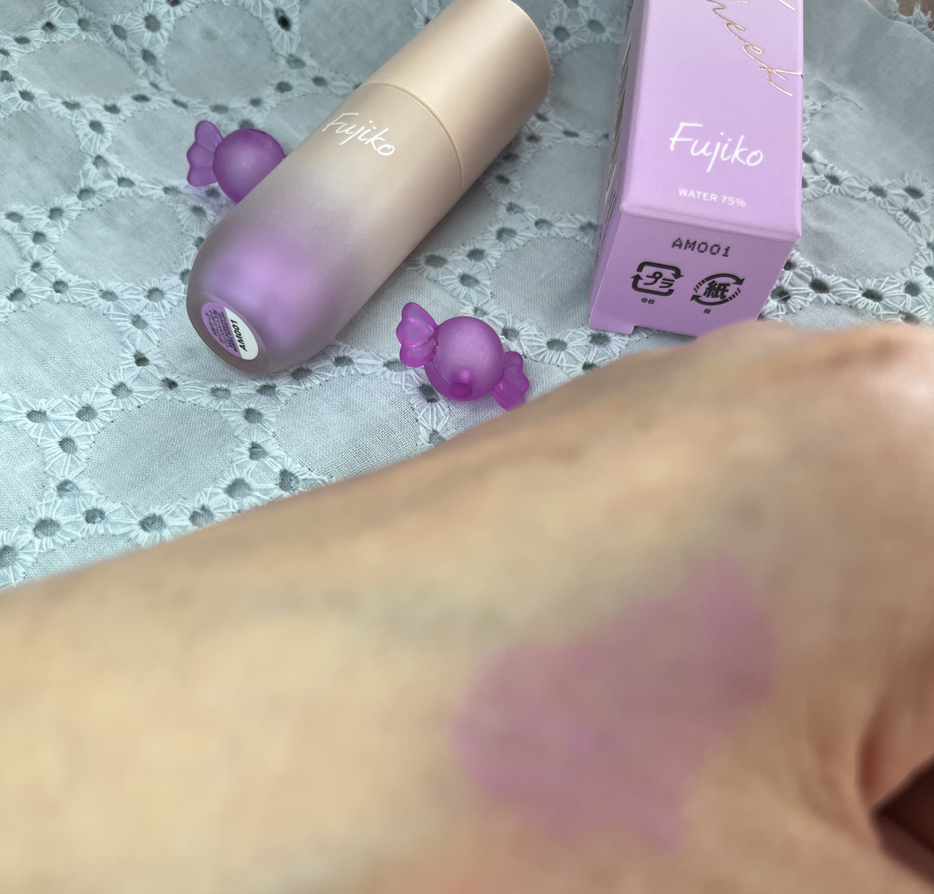 ⽔彩チーク/Fujiko/リキッドチークを使ったクチコミ（2枚目）