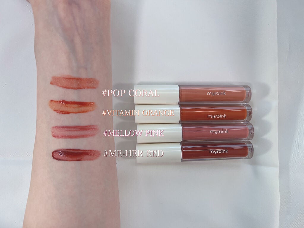 カラーフォーミーリップティント/myroink/リップティントを使ったクチコミ(3枚目)