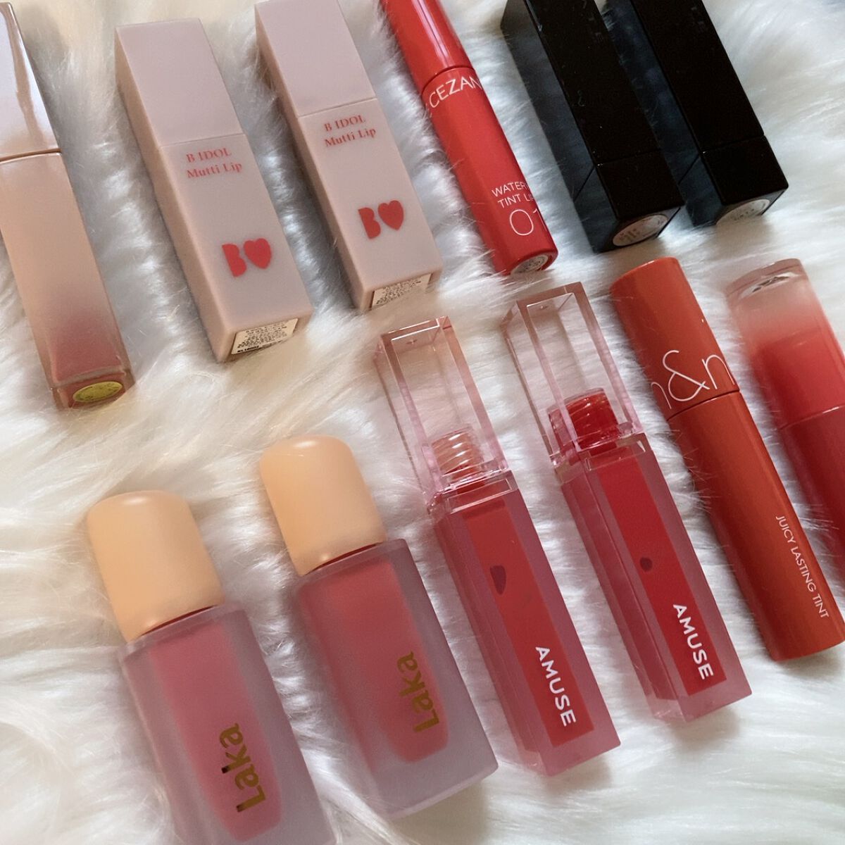 rom&nd・AMUSE・CEZANNE・PERIPERA・KATE・b idol・KiSS・Lakaの口紅