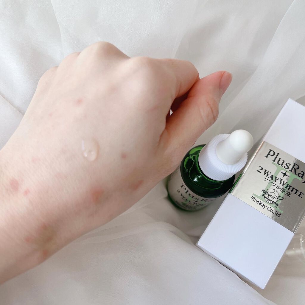 ツーウェイホワイト アンプル原液/PlusRay/美容液を使ったクチコミ（2枚目）