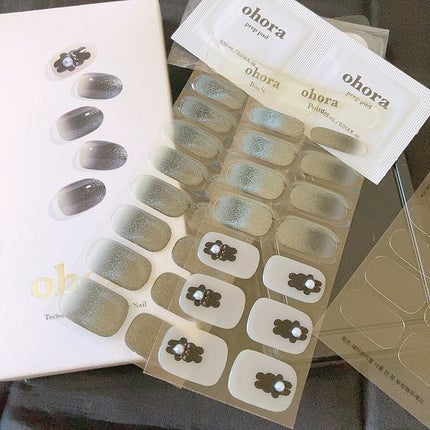 セミキュアジェルネイル(ハンド)/ohora/ネイルシールを使ったクチコミ(3枚目)