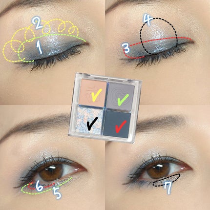 ZEESEAデザートコレクション4カラーアイシャドウパレット/ZEESEA/アイシャドウパレットを使ったクチコミ(5枚目)