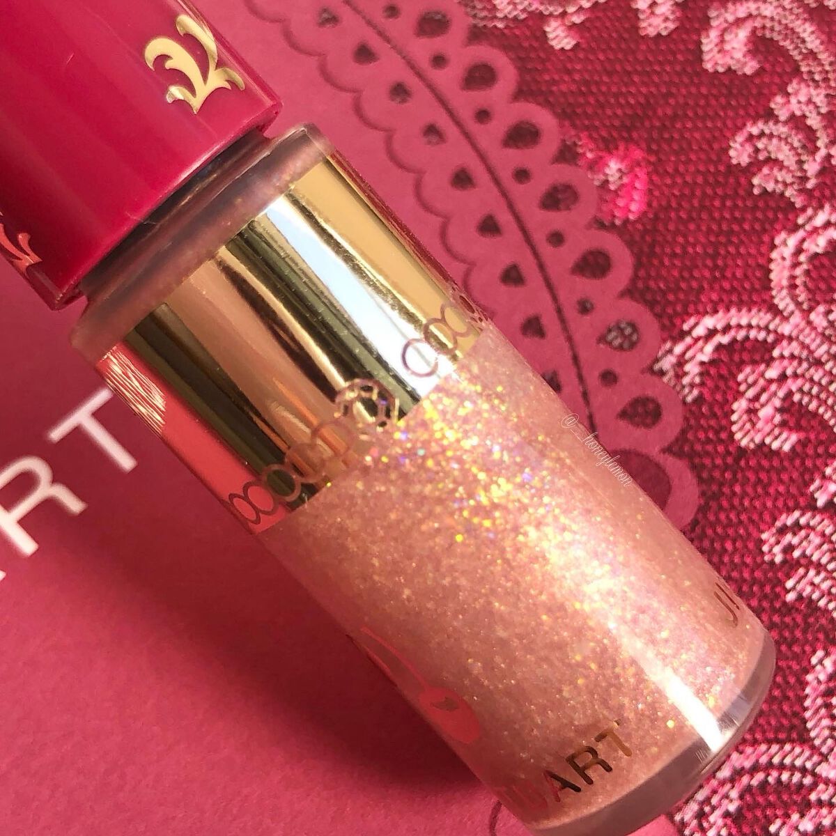 ジルスチュアート　アイダイヤモンド グリマー 07 merry cherry ＜ミッドナイトチェリー＞（限定色）/JILL STUART/グリッターを使ったクチコミ（3枚目）