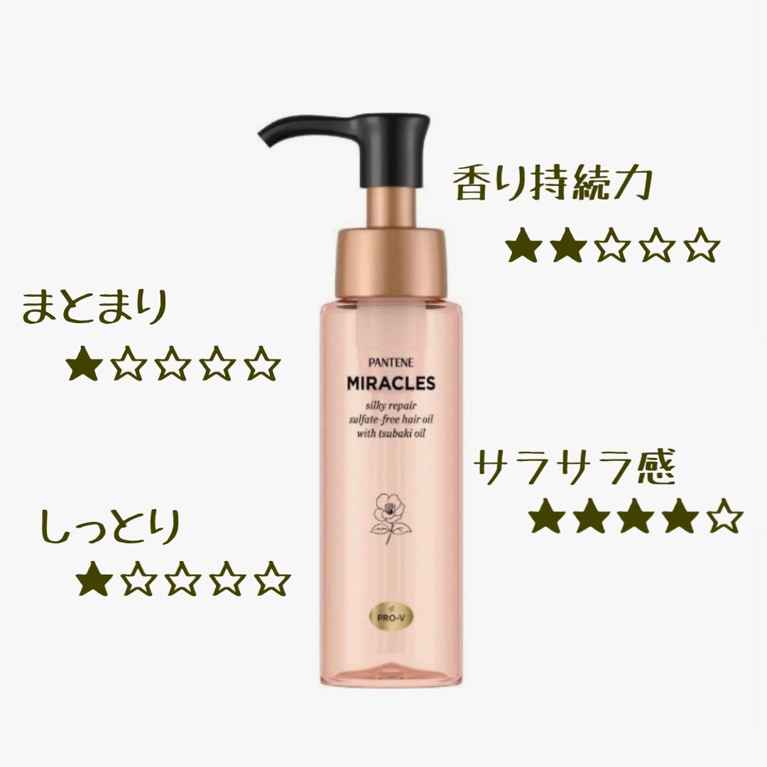 ミラクルズ シルキーリペア 洗い流さないトリートメント/パンテーン/ヘアオイルを使ったクチコミ(3枚目)