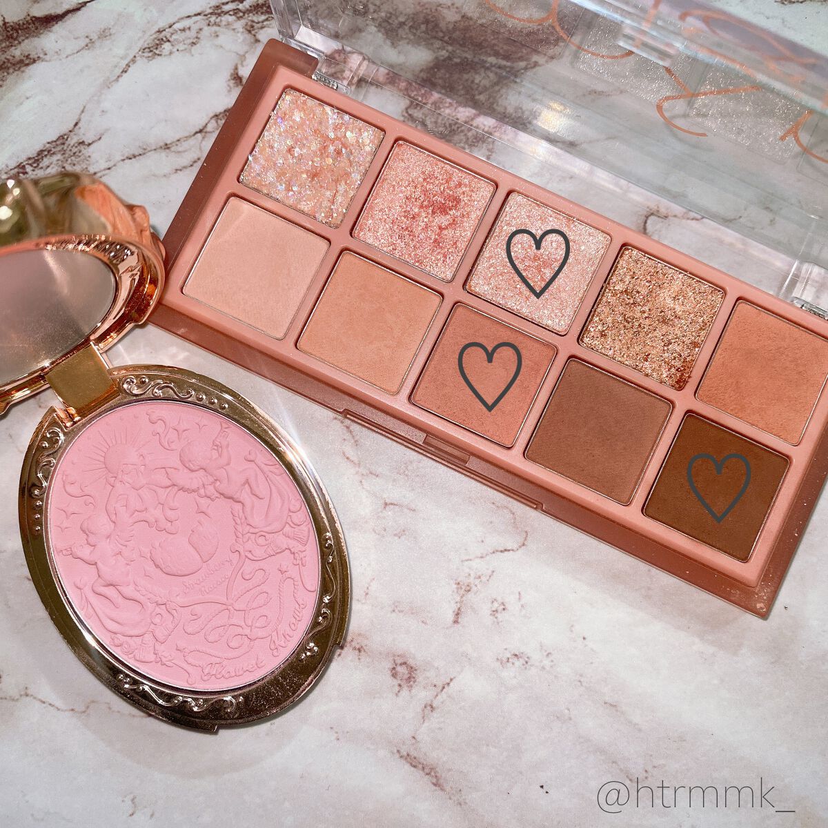 ストロベリーロココ チークブラッシュ 02 ピュアライム/FlowerKnows/パウダーチークを使ったクチコミ（2枚目）