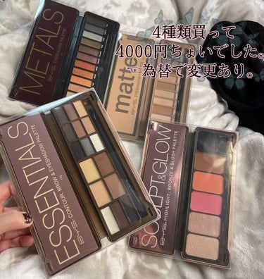 BYS BYS MATTE EYESHADOW PALETTEのクチコミ「❤︎BYS
　　アイシャドウパレット達が届きました❤︎

────────────🖤

日本で.....」（2枚目）