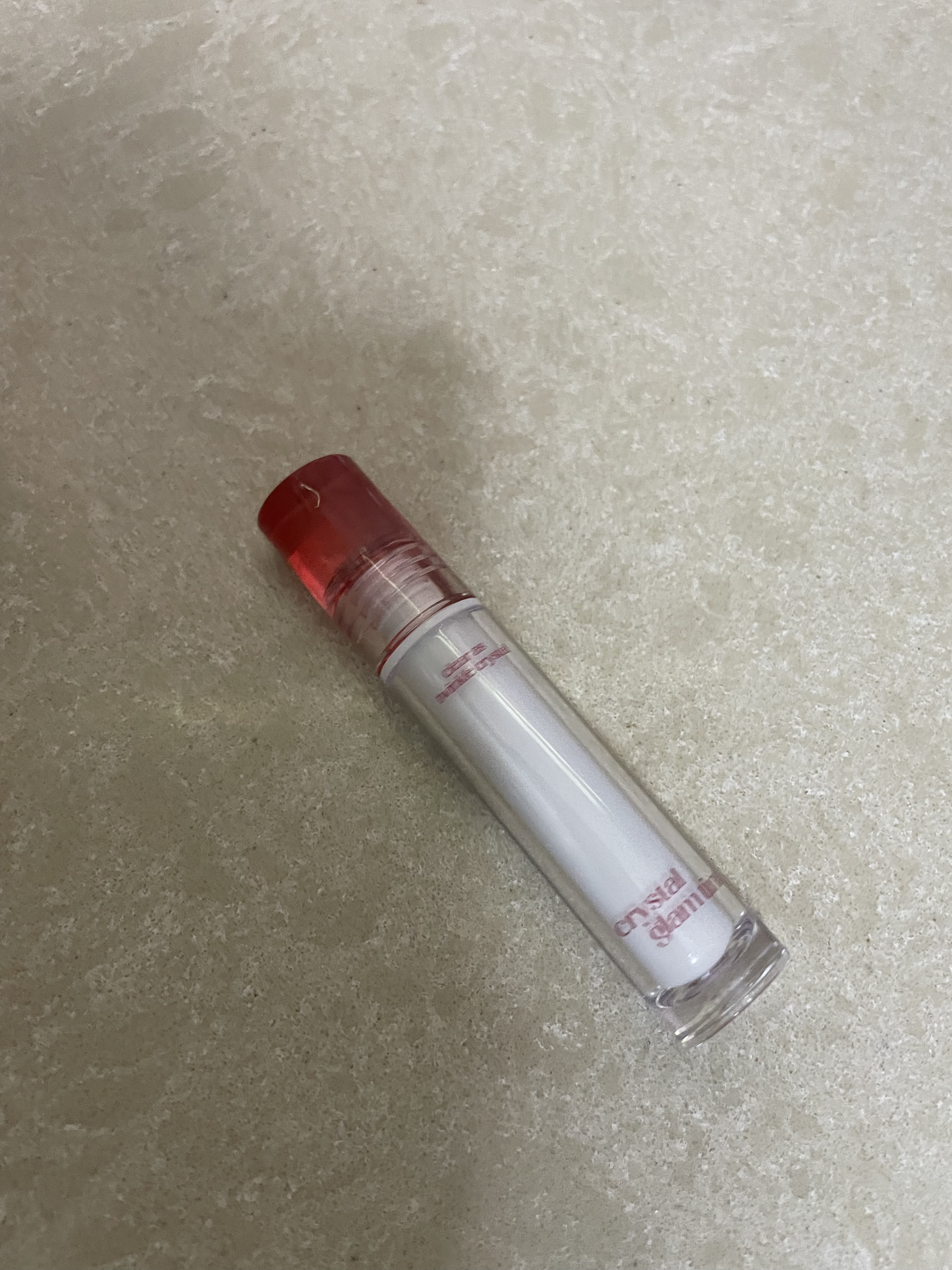 クリスタル グラム ティント 01 ビンテージアップル(VINTAGE APPLE)/CLIO/リップティントを使ったクチコミ（1枚目）