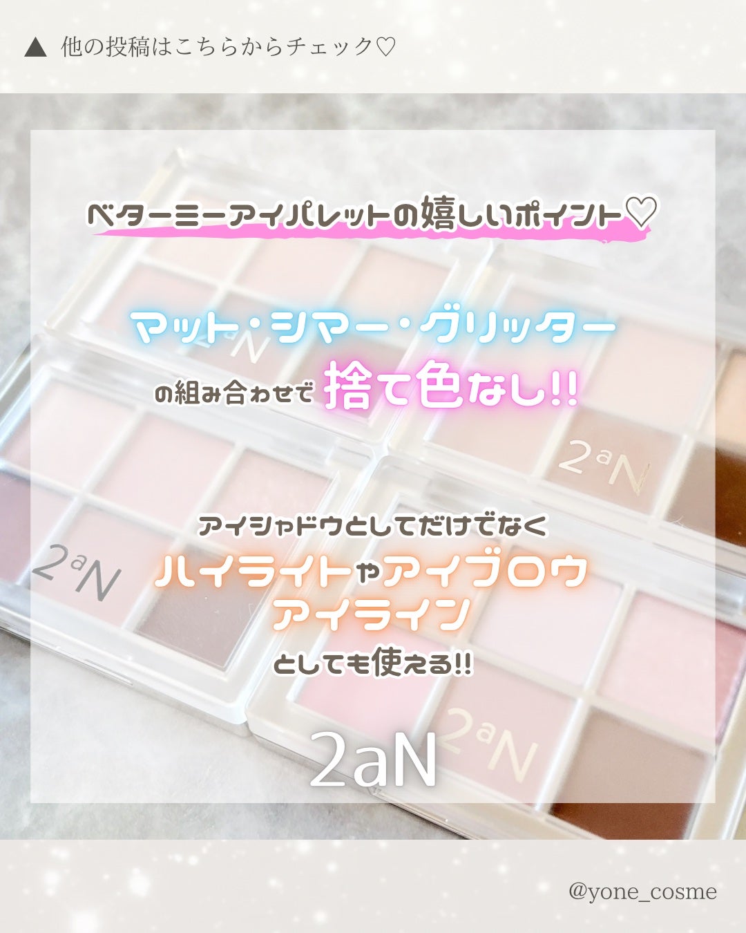 ベターミーアイパレット/2aN/マルチパレットを使ったクチコミ(2枚目)