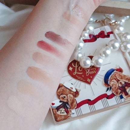 Love Bear 9色 アイシャドウパレット/FlowerKnows/アイシャドウパレットを使ったクチコミ(4枚目)