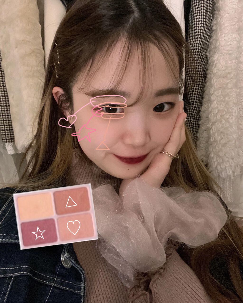 デイジードール アイカラー パレット/DAISY DOLL by MARY QUANT/アイシャドウパレットを使ったクチコミ（2枚目）