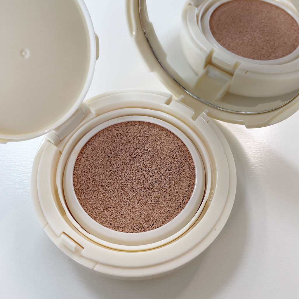 ブライトクッションコンパクトベルベット 21P/Abib /クッションファンデーションを使ったクチコミ（3枚目）