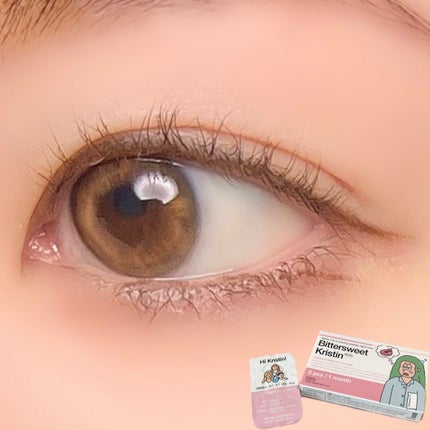 ビタースイートクリスティン/Hapa kristin/カラーコンタクトレンズを使ったクチコミ(6枚目)