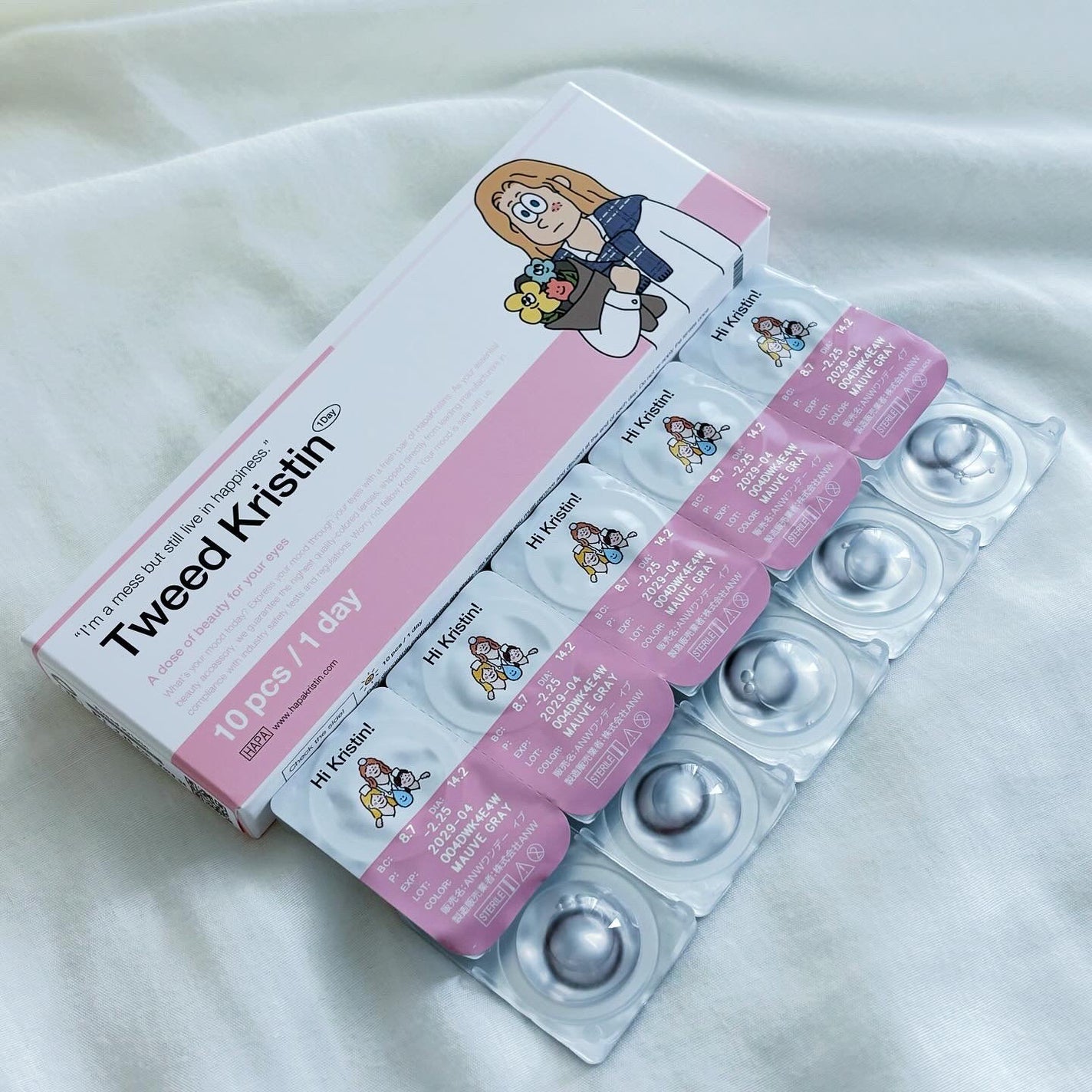 Tweed Kristin 1day/Hapa kristin/ワンデー(1DAY)カラコンを使ったクチコミ(5枚目)