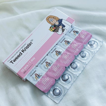 Tweed Kristin 1day/Hapa kristin/ワンデー(1DAY)カラコンを使ったクチコミ(5枚目)