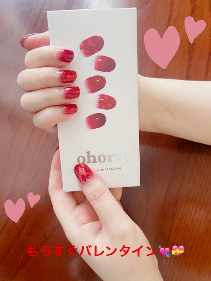 セミキュアジェルネイル(ハンド)/ohora/ネイルシールを使ったクチコミ(3枚目)