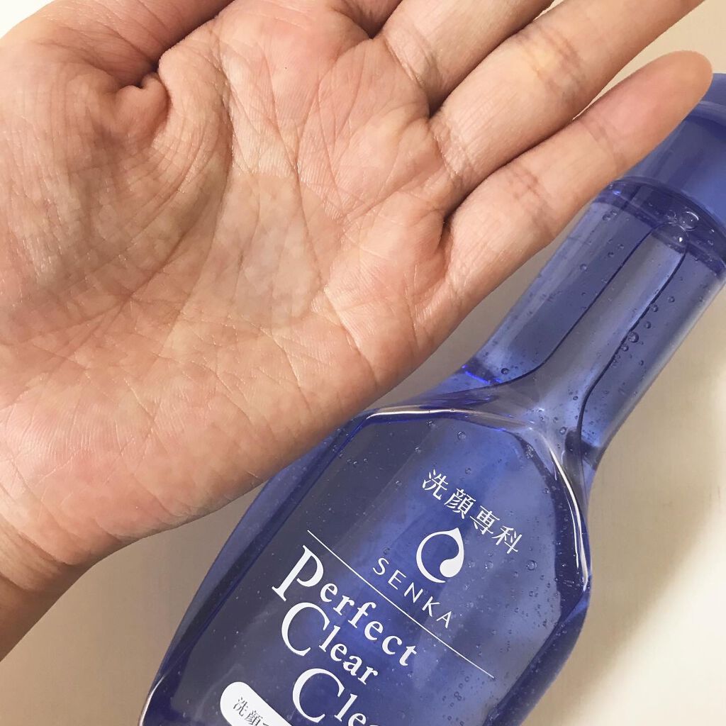 洗顔専科 パーフェクトクリアクレンズ/SENKA(専科)/クレンジングジェルを使ったクチコミ(3枚目)