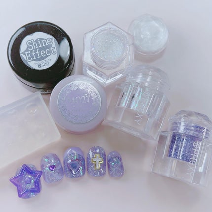 なかやまちえこ on LIPS 「Purple💜365日ネイル147日め⠀⠀パーツは私物。⠀#n..」(2枚目)