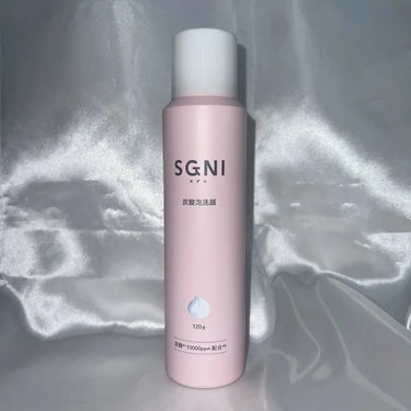 SGNI 炭酸泡洗顔のクチコミ「ヘアケア用品を愛用しているSGNIさんから、
炭酸泡洗顔が発売になったらしい！🤔🩵

ご縁があ.....」（1枚目）