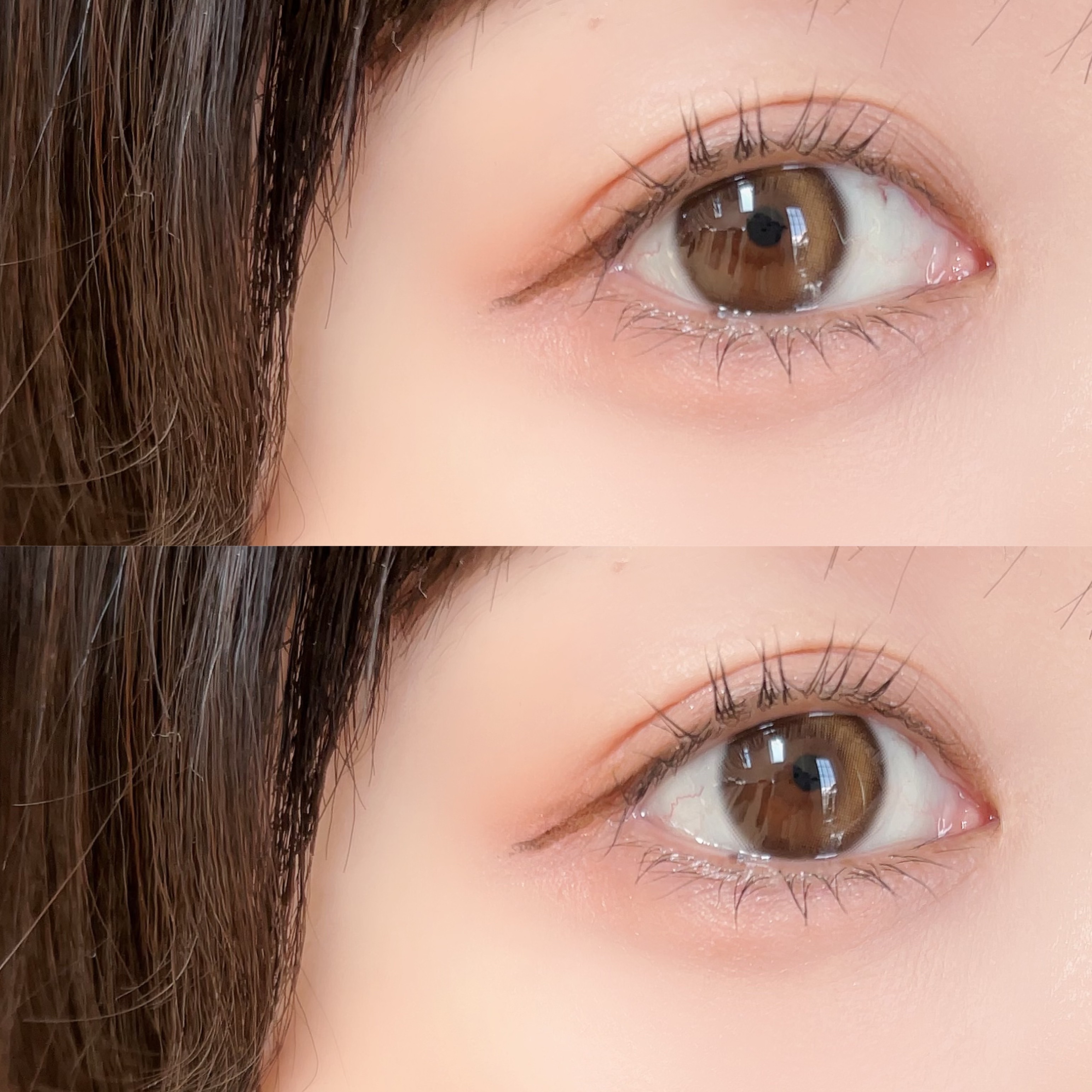 Glowy Natural 1Day ラテブラウン/OLENS/カラーコンタクトレンズを使ったクチコミ（2枚目）