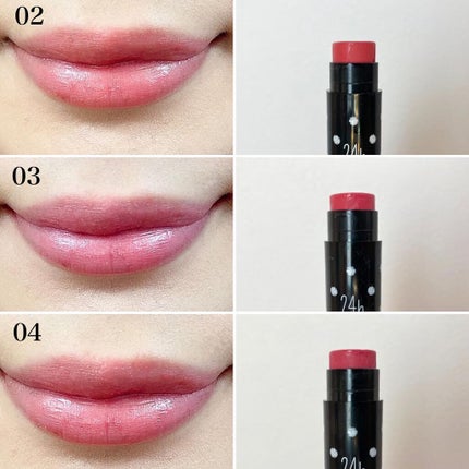 24 ミネラルアクアルージュ/24h cosme/口紅を使ったクチコミ(4枚目)