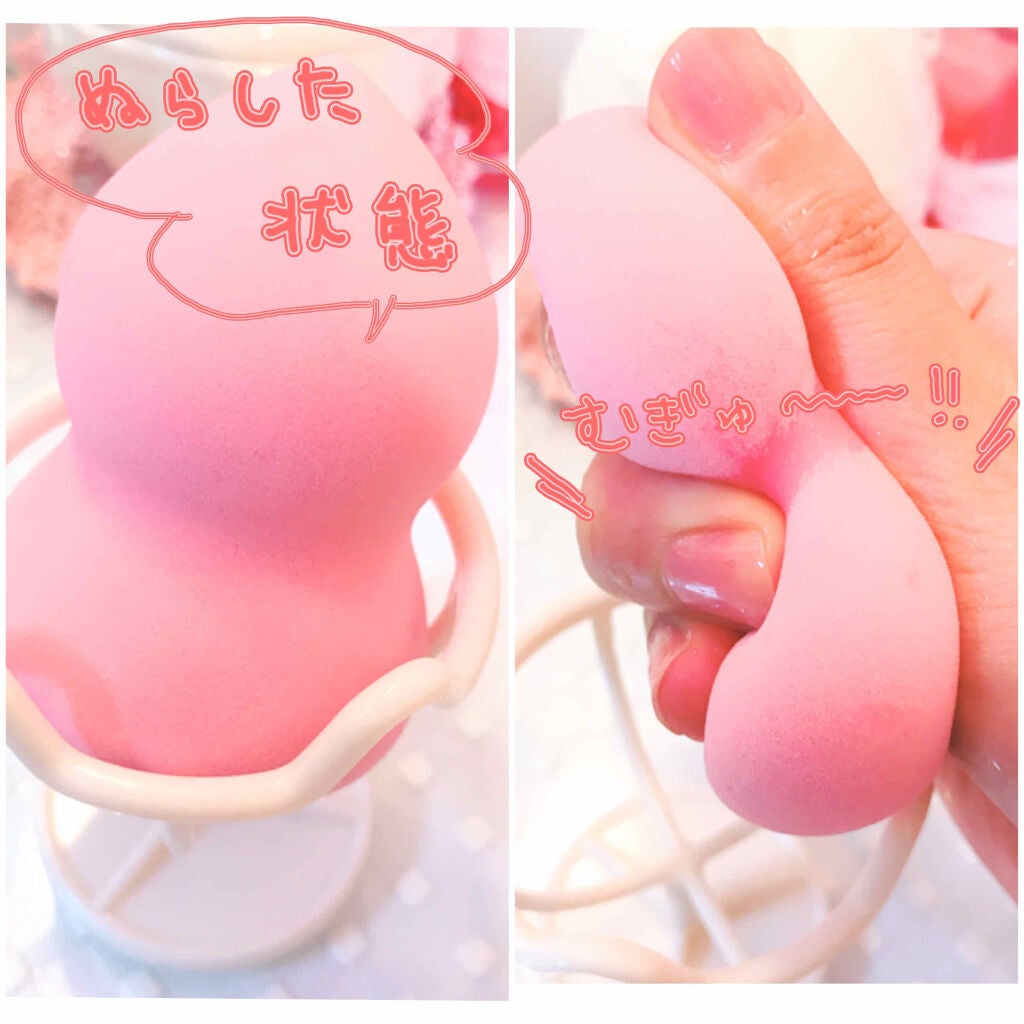 リキッドファンデーションスポンジ(ホイップ型)/DAISO/パフ・スポンジを使ったクチコミ(3枚目)
