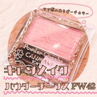 
✨パウダーチークス PW42  シアーピーチ

¥550／キャンメイク


コスパ     ☆☆☆☆☆
発色          ☆☆
ツヤ感     ☆☆☆☆


キャンメイクから1/1に発売された、