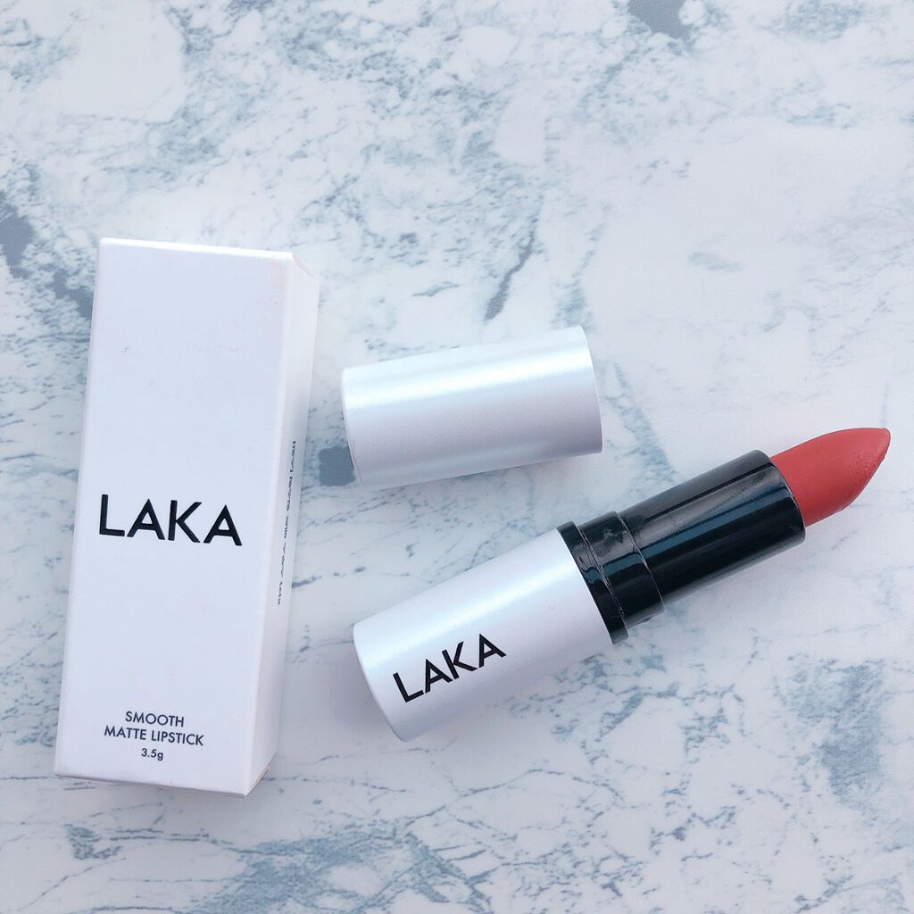 スムースマットリップスティック/Laka/口紅を使ったクチコミ(1枚目)
