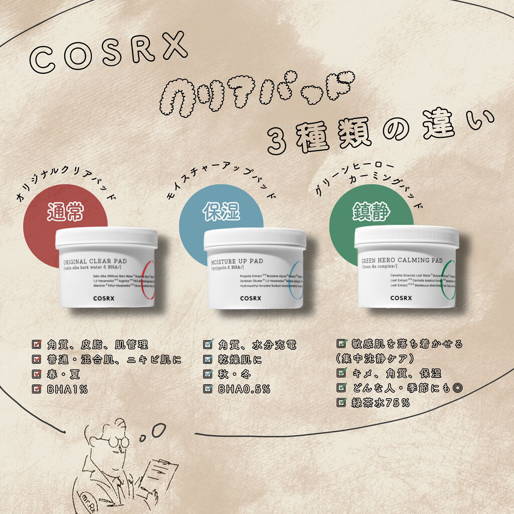 ワンステップオリジナルクリアパッド/COSRX/トナーパッドを使ったクチコミ（2枚目）