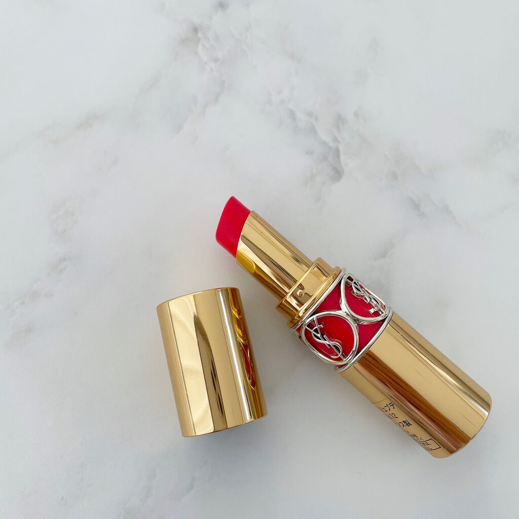 ルージュ ヴォリュプテ シャイン/YVES SAINT LAURENT BEAUTE/口紅を使ったクチコミ(2枚目)