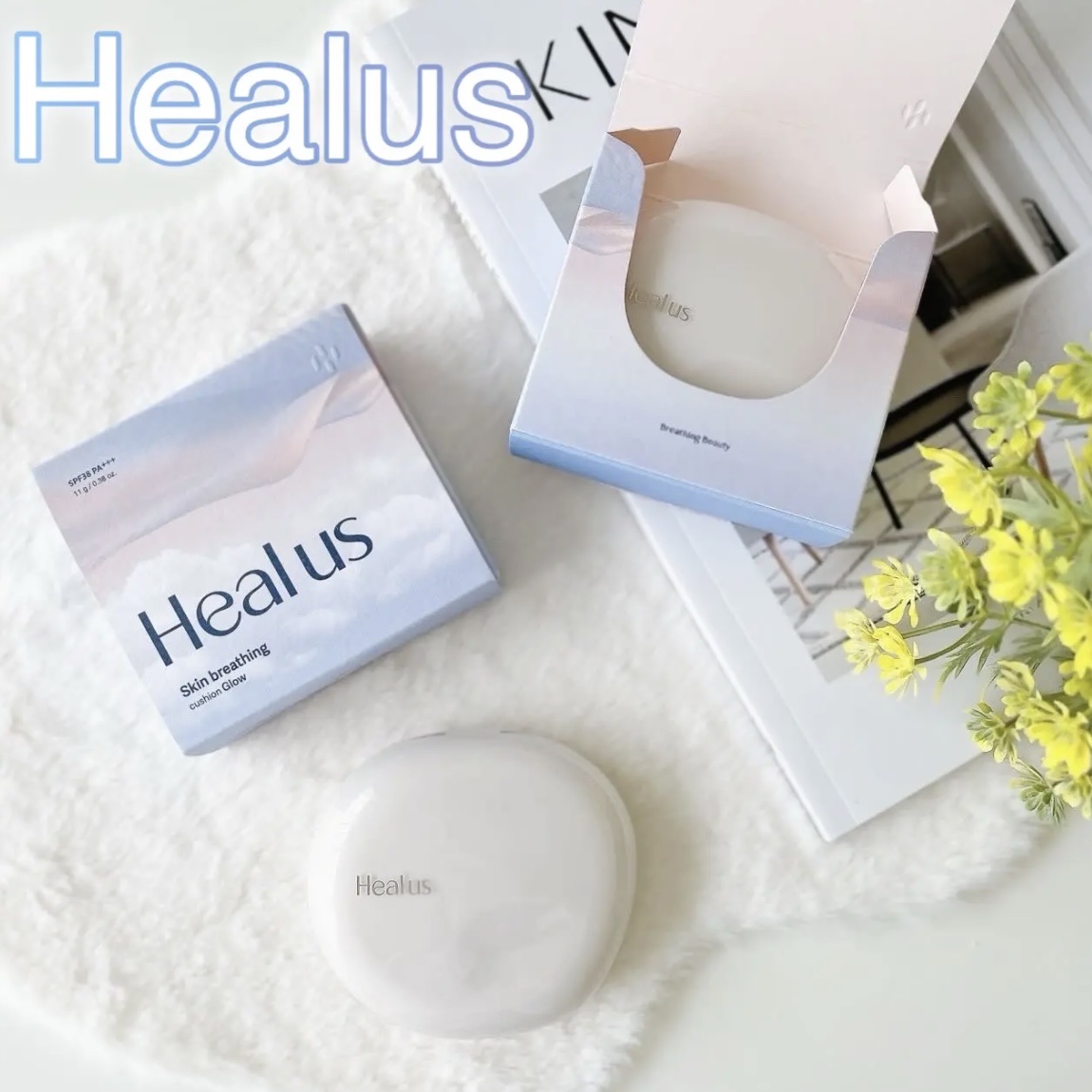 ブリージンググロークッション 23号/Healus/クッションファンデーションを使ったクチコミ（1枚目）