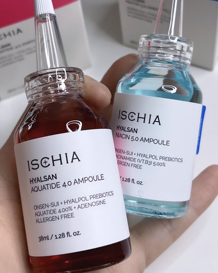 ヒアルサンアンプルデュオ ナイアシン5.0 アクアタイド4.0SET/ISCHIA/美容液を使ったクチコミ(7枚目)